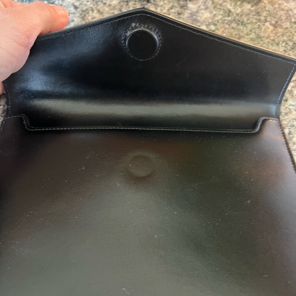 YSL Uptown Monogram Smooth Leather Clutch - Picture 7 of 12